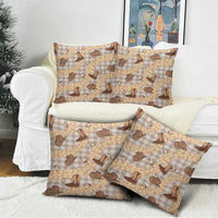 Khaki Palaka Hawaii Cowboy Pillow Cover Puakenikeni Lei Paniolo Papale Seamless Vibes LT14 - Polynesian Pride