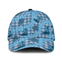 Cyan Palaka Hawaii Cowboy Classic Cap Puakenikeni Lei Paniolo Papale Seamless Vibes - Polynesian Pride
