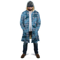 Cyan Palaka Hawaii Cowboy Cloak Puakenikeni Lei Paniolo Papale Seamless Vibes - Polynesian Pride