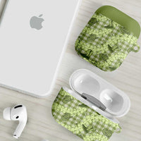 Lime Palaka Hawaii Cowboy AirPods Case Puakenikeni Lei Paniolo Papale Seamless Vibes - Polynesian Pride