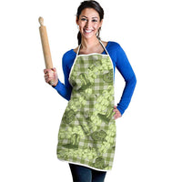 Lime Palaka Hawaii Cowboy Apron Puakenikeni Lei Paniolo Papale Seamless Vibes LT14 - Polynesian Pride