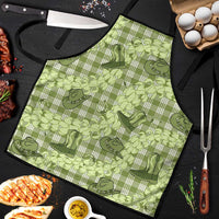 Lime Palaka Hawaii Cowboy Apron Puakenikeni Lei Paniolo Papale Seamless Vibes LT14 Lime - Polynesian Pride
