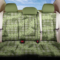 Lime Palaka Hawaii Cowboy Back Car Seat Cover Puakenikeni Lei Paniolo Papale Seamless Vibes - Polynesian Pride