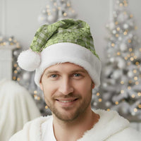 Lime Palaka Hawaii Cowboy Christmas Santa Hat Puakenikeni Lei Paniolo Papale Seamless Vibes - Polynesian Pride
