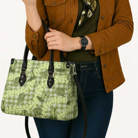 Lime Palaka Hawaii Cowboy Leather Bag Puakenikeni Lei Paniolo Papale Seamless Vibes LT14 - Polynesian Pride