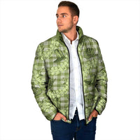Lime Palaka Hawaii Cowboy Padded Jacket Puakenikeni Lei Paniolo Papale Seamless Vibes - Polynesian Pride