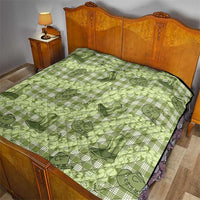 Lime Palaka Hawaii Cowboy Quilt Puakenikeni Lei Paniolo Papale Seamless Vibes - Polynesian Pride