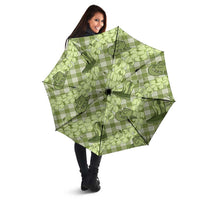 Lime Palaka Hawaii Cowboy Umbrella Puakenikeni Lei Paniolo Papale Seamless Vibes - Polynesian Pride