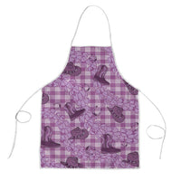 Purple Palaka Hawaii Cowboy Apron Puakenikeni Lei Paniolo Papale Seamless Vibes LT14 Purple - Polynesian Pride