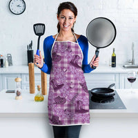 Purple Palaka Hawaii Cowboy Apron Puakenikeni Lei Paniolo Papale Seamless Vibes LT14 - Polynesian Pride
