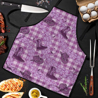 Purple Palaka Hawaii Cowboy Apron Puakenikeni Lei Paniolo Papale Seamless Vibes LT14 Purple - Polynesian Pride