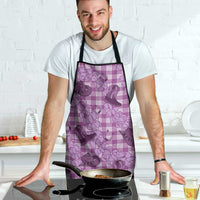 Purple Palaka Hawaii Cowboy Apron Puakenikeni Lei Paniolo Papale Seamless Vibes LT14 - Polynesian Pride