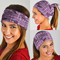 Purple Palaka Hawaii Cowboy Neck Gaiter Puakenikeni Lei Paniolo Papale Seamless Vibes - Polynesian Pride