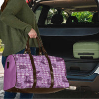 Purple Palaka Hawaii Cowboy Travel Bag Puakenikeni Lei Paniolo Papale Seamless Vibes LT14 - Polynesian Pride