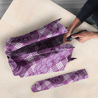 Purple Palaka Hawaii Cowboy Umbrella Puakenikeni Lei Paniolo Papale Seamless Vibes LT14 - Polynesian Pride