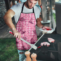 Pink Palaka Hawaii Cowboy Apron Puakenikeni Lei Paniolo Papale Seamless Vibes LT14 - Polynesian Pride