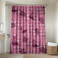 Pink Palaka Hawaii Cowboy Bathroom Set Puakenikeni Lei Paniolo Papale Seamless Vibes - Polynesian Pride