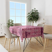 Pink Palaka Hawaii Cowboy Tablecloth Puakenikeni Lei Paniolo Papale Seamless Vibes LT14 - Polynesian Pride
