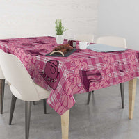Pink Palaka Hawaii Cowboy Tablecloth Puakenikeni Lei Paniolo Papale Seamless Vibes LT14 - Polynesian Pride