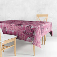 Pink Palaka Hawaii Cowboy Tablecloth Puakenikeni Lei Paniolo Papale Seamless Vibes LT14 - Polynesian Pride