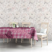 Pink Palaka Hawaii Cowboy Tablecloth Puakenikeni Lei Paniolo Papale Seamless Vibes LT14 - Polynesian Pride