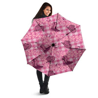 Pink Palaka Hawaii Cowboy Umbrella Puakenikeni Lei Paniolo Papale Seamless Vibes LT14 - Polynesian Pride