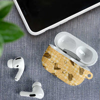 Yellow Palaka Hawaii Cowboy AirPods Case Puakenikeni Lei Paniolo Papale Seamless Vibes - Polynesian Pride