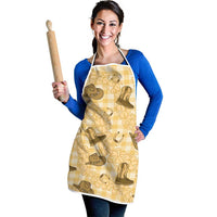 Yellow Palaka Hawaii Cowboy Apron Puakenikeni Lei Paniolo Papale Seamless Vibes LT14 - Polynesian Pride