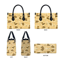 Yellow Palaka Hawaii Cowboy Leather Bag Puakenikeni Lei Paniolo Papale Seamless Vibes LT14 - Polynesian Pride
