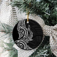 New Zealand Hammerhead Shark Ceramic Ornament Maori Haehae Mangopare Black - Polynesian Pride