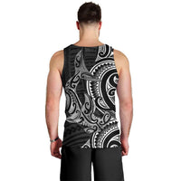 New Zealand Hammerhead Shark Men Tank Top Maori Haehae Mangopare Black - Polynesian Pride
