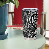 New Zealand Hammerhead Shark Tumbler Cup Maori Haehae Mangopare Black - Polynesian Pride