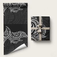 New Zealand Hammerhead Shark Wrapping Paper Maori Haehae Mangopare Black - Polynesian Pride