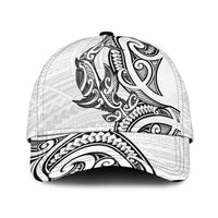 New Zealand Hammerhead Shark Classic Cap Maori Haehae Mangopare White LT14 Universal Fit White - Polynesian Pride