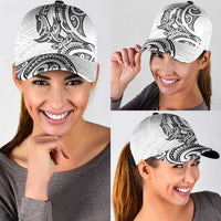 New Zealand Hammerhead Shark Classic Cap Maori Haehae Mangopare White LT14 - Polynesian Pride