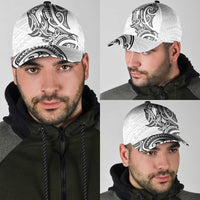 New Zealand Hammerhead Shark Classic Cap Maori Haehae Mangopare White LT14 - Polynesian Pride