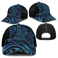 New Zealand Hammerhead Shark Mesh Trucker Cap Maori Haehae Mangopare Galaxy - Polynesian Pride