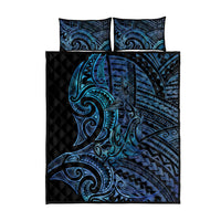 New Zealand Hammerhead Shark Quilt Bed Set Maori Haehae Mangopare Galaxy - Polynesian Pride