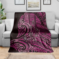 New Zealand Hammerhead Shark Blanket Maori Haehae Mangopare Pink - Polynesian Pride