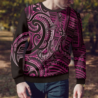 New Zealand Hammerhead Shark Ugly Christmas Sweater Maori Haehae Mangopare Pink - Polynesian Pride