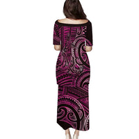 New Zealand Hammerhead Shark Puletasi Maori Haehae Mangopare Pink - Polynesian Pride