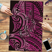 New Zealand Hammerhead Shark Puzzle Maori Haehae Mangopare Pink - Polynesian Pride