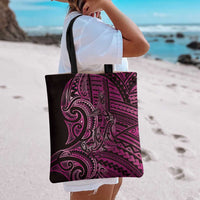 New Zealand Hammerhead Shark Tote Bag Maori Haehae Mangopare Pink - Polynesian Pride