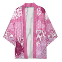 Pink Palaka Japanese Patterns Kimono Asanoha Seigaiha Sakura Motif LT14 Unisex Pink - Polynesian Pride