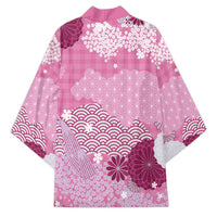 Pink Palaka Japanese Patterns Kimono Asanoha Seigaiha Sakura Motif LT14 - Polynesian Pride