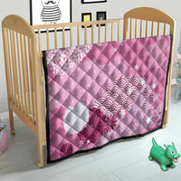 Pink Palaka Japanese Patterns Quilt Asanoha Seigaiha Sakura Motif - Polynesian Pride