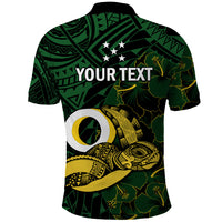 Personalised Solomon Islands Western Province Day Polo Shirt Sea Turtle Mix Polynesian Hibiscus Pattern LT14 - Polynesian Pride