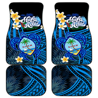 Hafa Adai Guam Car Mats Guahan Sea Turtle Tropical Style LT14 Blue - Polynesian Pride