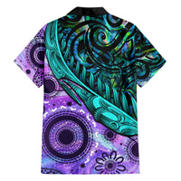 New Zealand Paua Shell With Australia Opal Unique Combine Family Matching Summer Maxi Dress and Hawaiian Shirt LT14 - Polynesian Pride