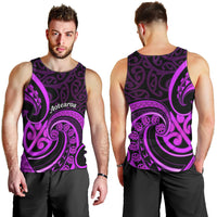 Purple Aotearoa Mangopare Men Tank Top NZ Maori Koru Style LT14 - Polynesian Pride